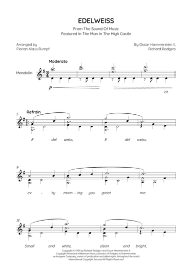 Edelweiss (arr. Florian Klaus Rumpf)
