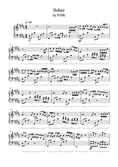 Sober (arr. Anya Alston)