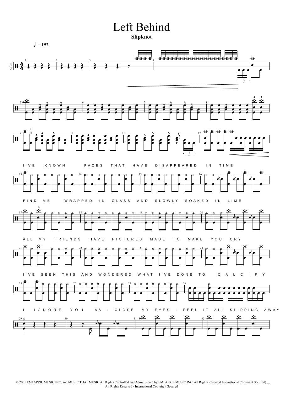 Left Behind (arr. Cyril Mayer)