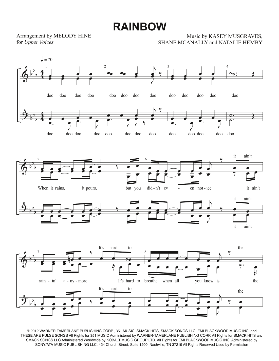 Rainbow (arr. Melody Hine)