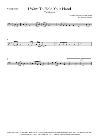 I Want To Hold Your Hand (arr. Fernando Britto)