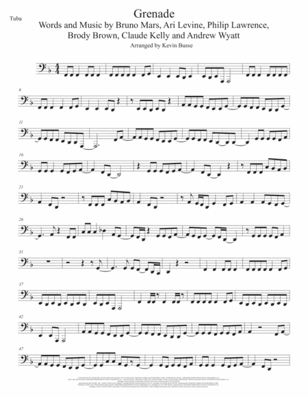 Grenade (arr. Kevin Busse)