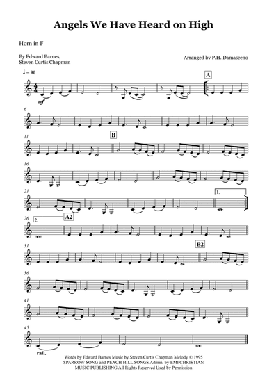 Angels We Have Heard On High (arr. P.H. Damasceno)