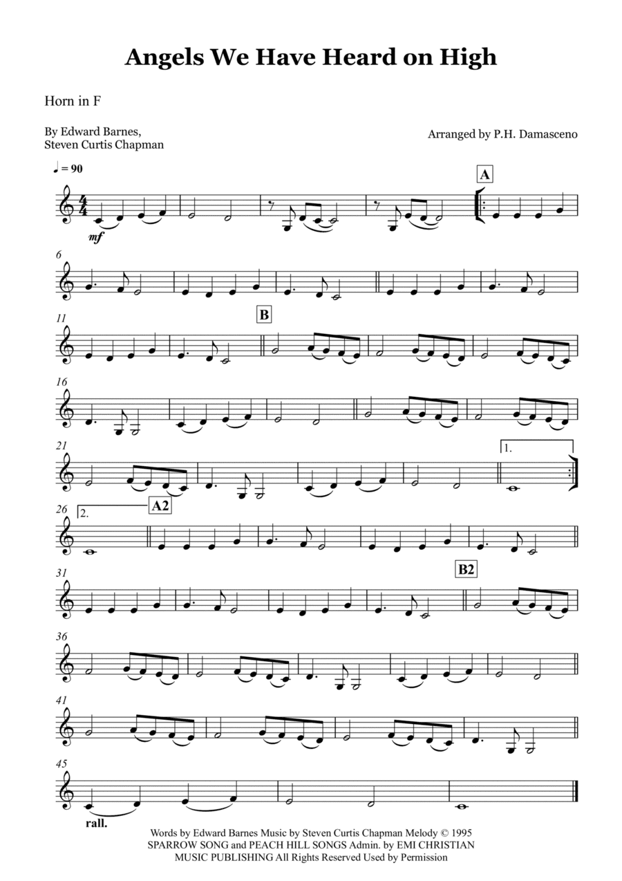 Angels We Have Heard On High (arr. P.H. Damasceno)