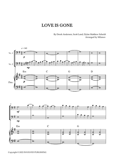 Love Is Gone (arr. Milanov)