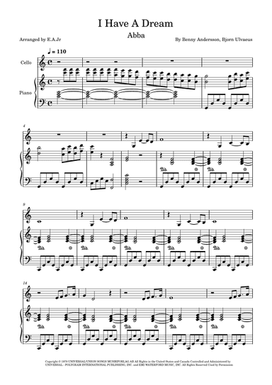 I Have A Dream (arr. E.A Jr)