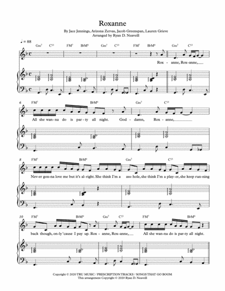 Roxanne (arr. Ryan D. Neaveill)