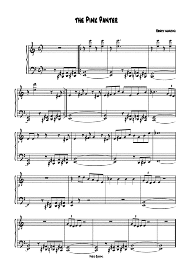 The Pink Panther from THE PINK PANTHER (arr. easypiano)