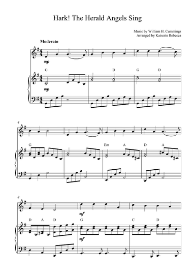 Hark! The Herald Angels Sing (arr. Kaiserin Rebecca)