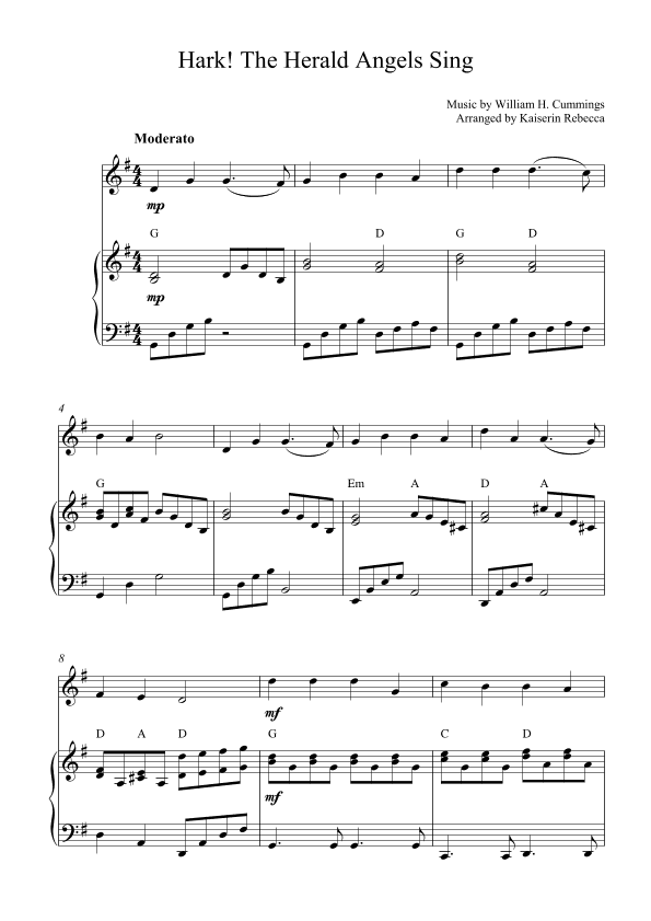 Hark! The Herald Angels Sing (arr. Kaiserin Rebecca)