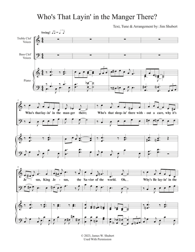 Who's That Layin' in the Manger There