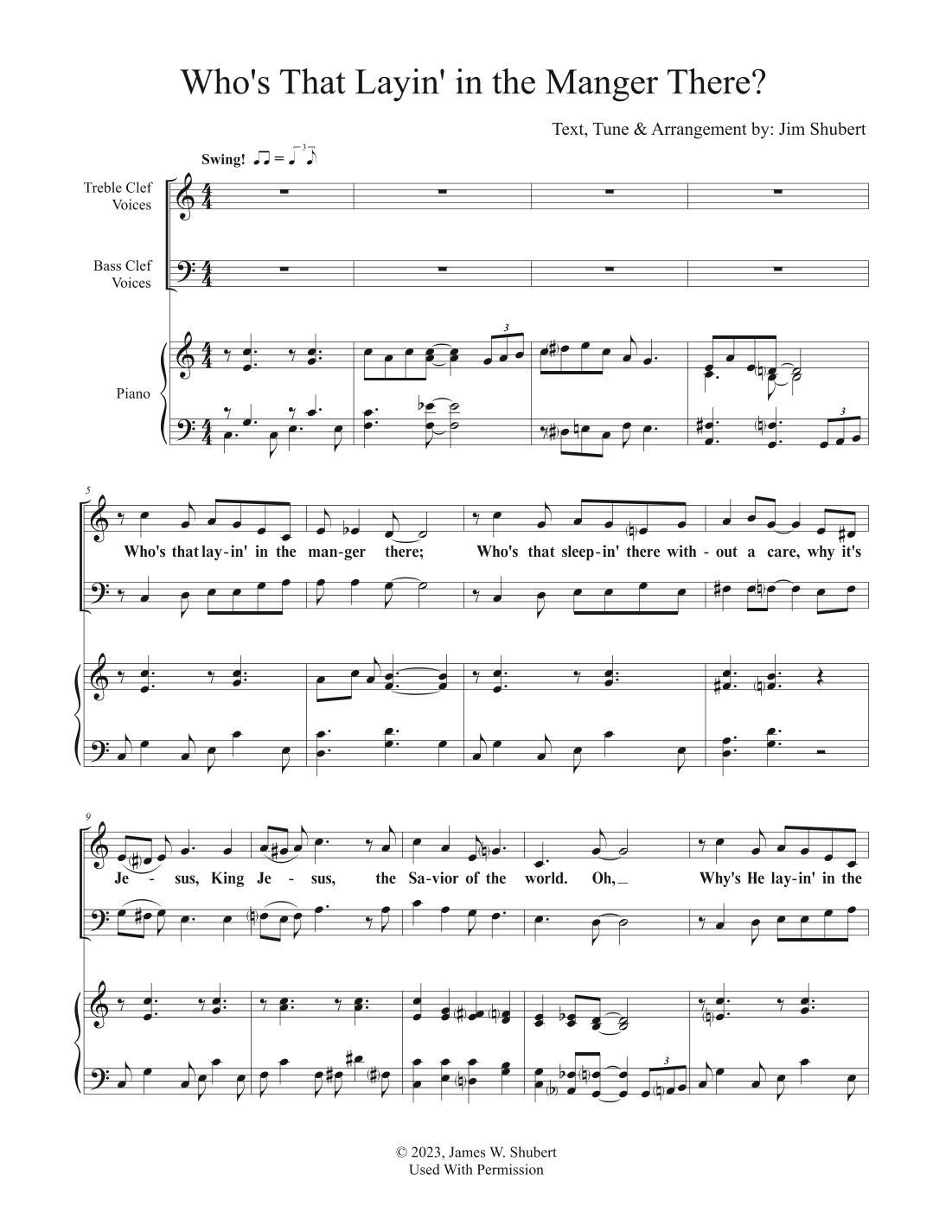 Who's That Layin' in the Manger There