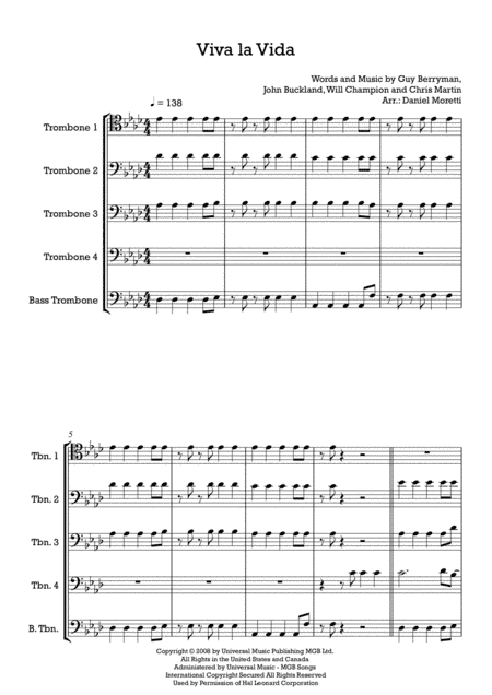 Viva La Vida (arr. Daniel Moretti)