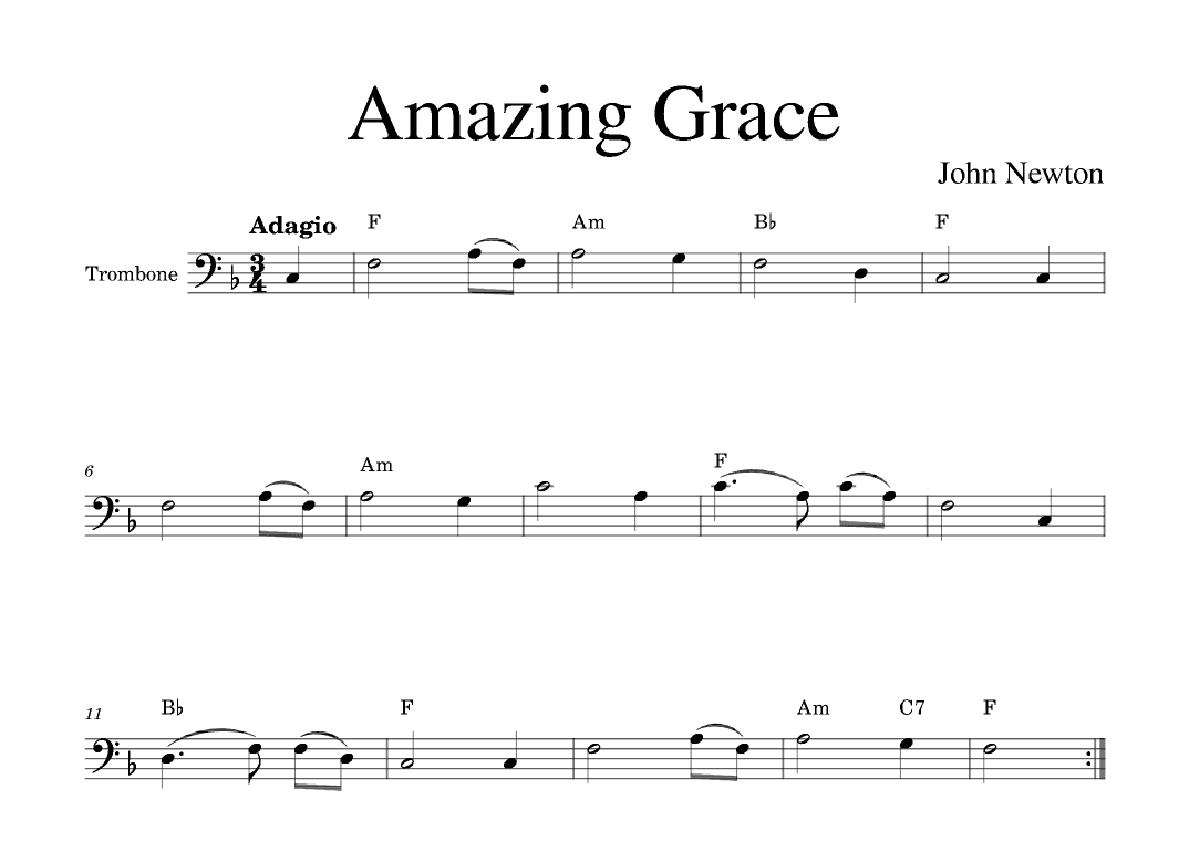 Amazing Grace (arr. Golden Skull Editions)