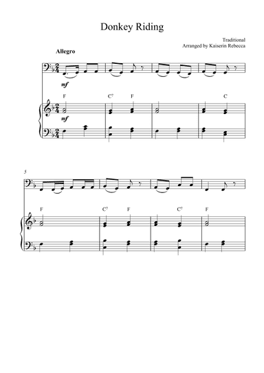 Donkey Riding (arr. Kaiserin Rebecca)