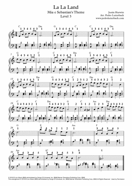 Mia & Sebastian's Theme (arr. Pedro Lutterbach)