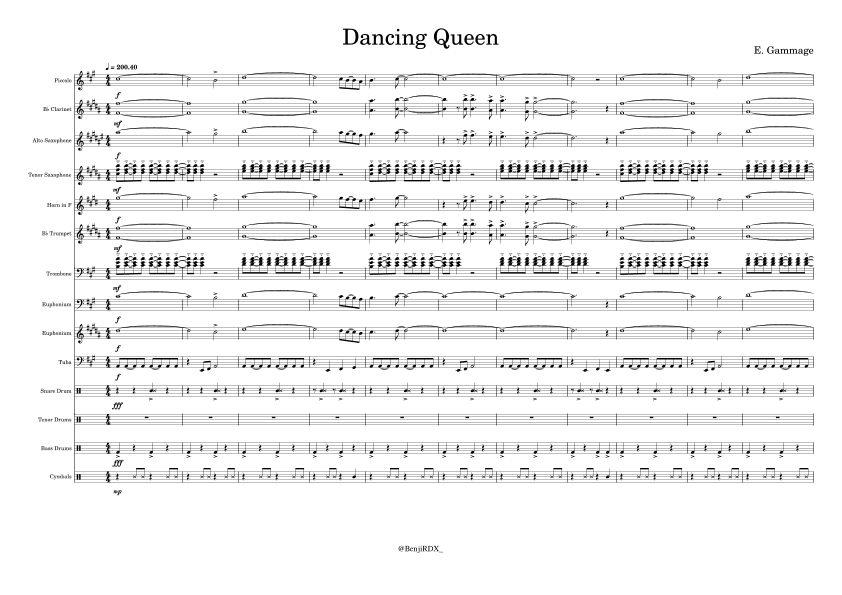 Dancing Queen (arr. Ethan Gammage)