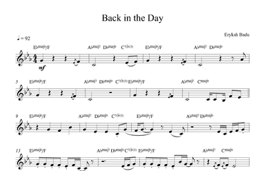 Back In The Day (puff) (arr. Furkan Barut)