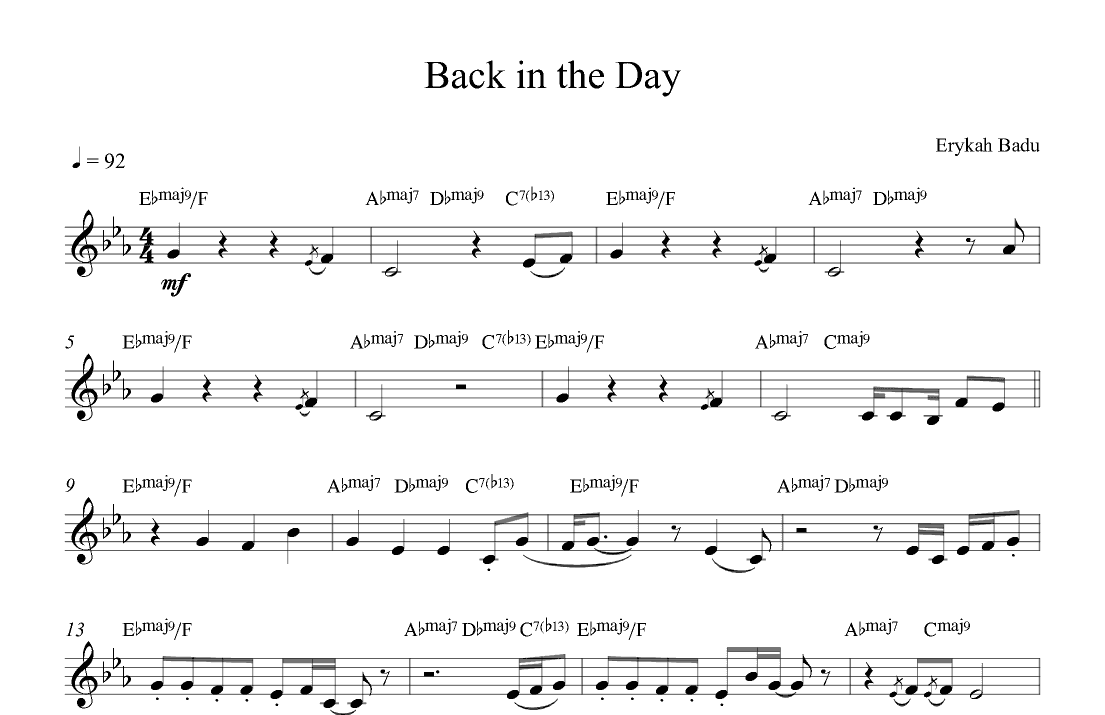 Back In The Day (puff) (arr. Furkan Barut)