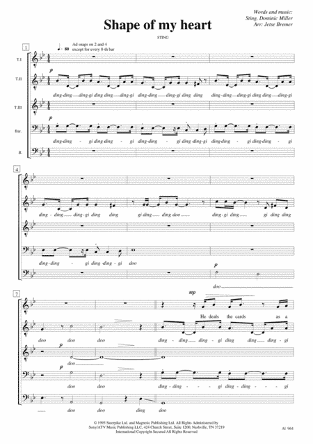 Shape Of My Heart (arr. Jetse Bremer)