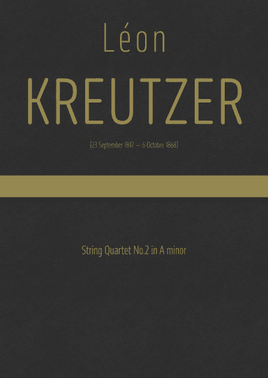 Kreutzer - String Quartet No.2 in A minor (arr. J.G. Cucó Barber)