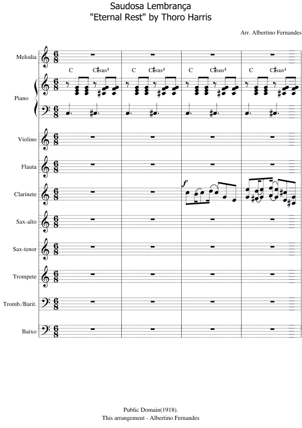 Saudosa Lembrança (Eternal Rest) (arr. Albertino Fernandes)