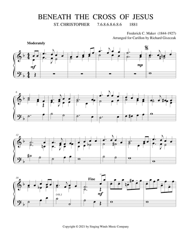 Beneath the Cross of Jesus (ST. CHRISTOPHER) (arr. Richard Giszczak)