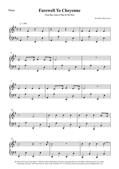 Farewell To Cheyenne (arr. Wesley S. SIlva)