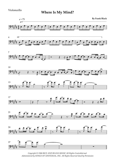Where Is My Mind? (arr. Wesley S. SIlva)