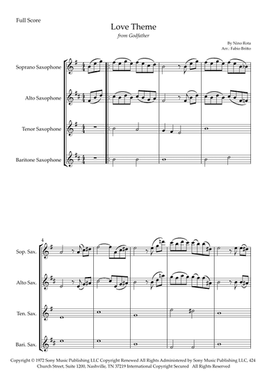 The Godfather (love Theme) (arr. Fabio Britto)