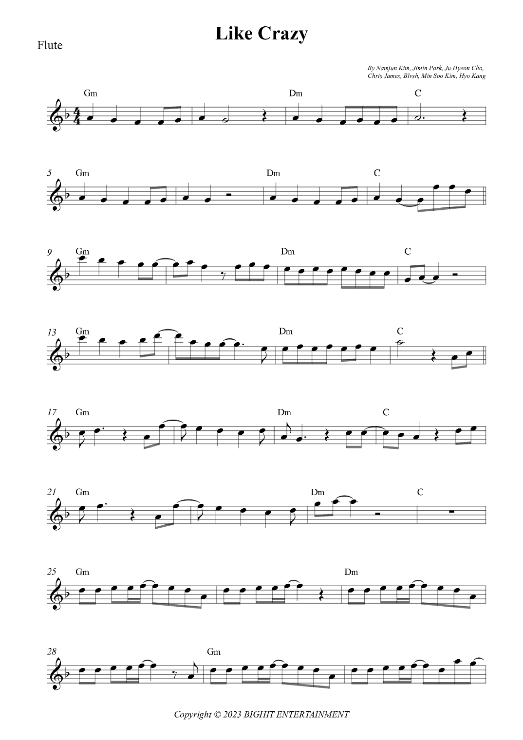 Like Crazy (arr. Wesley S. SIlva)