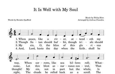 It Is Well with My Soul (arr. Joshua Chandra)