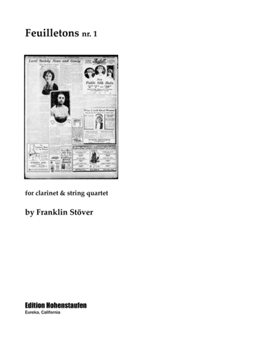 Feuilletons nr. 1, for clarinet & strings