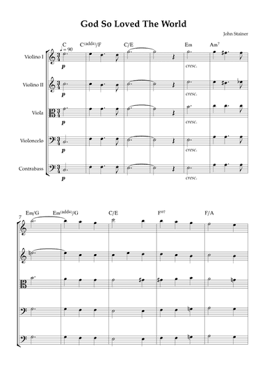God So Loved The World (arr. Karen Gueiros)