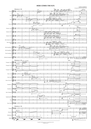 Here Comes The Sun (arr. John Ivor Holland)