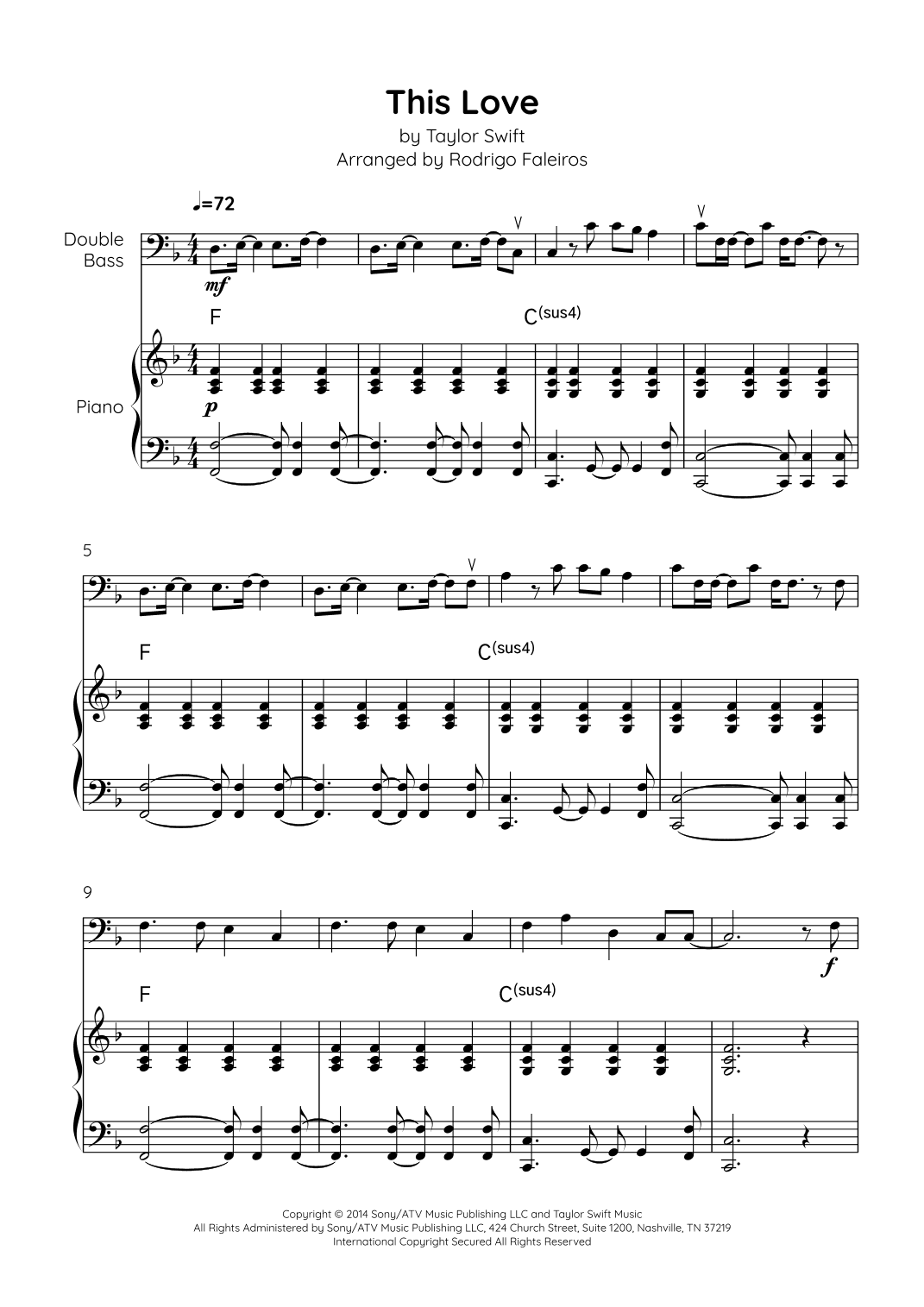 This Love (arr. Rodrigo Faleiros)