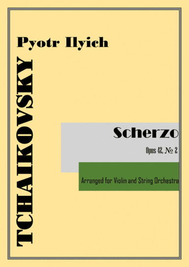 Scherzo Op.42, No.2 (arr. for Violin and Strings) (arr. VioArrange)