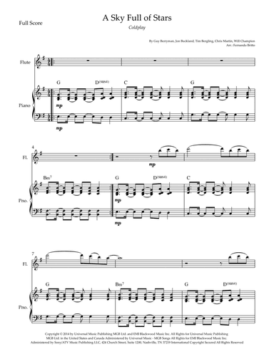 A Sky Full Of Stars (arr. Fernando Britto)