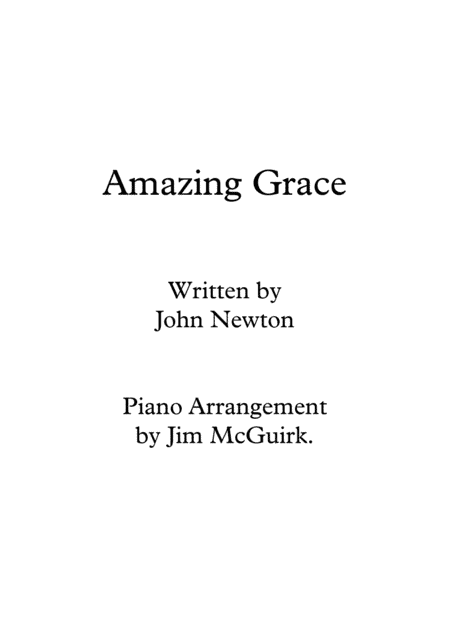 Amazing Grace (arr. Jim McGuirk)