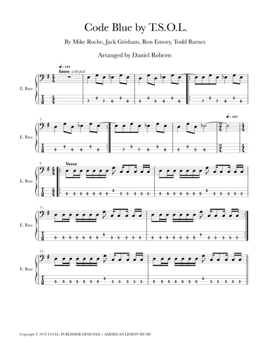 Code Blue (arr. Daniel Roberts)