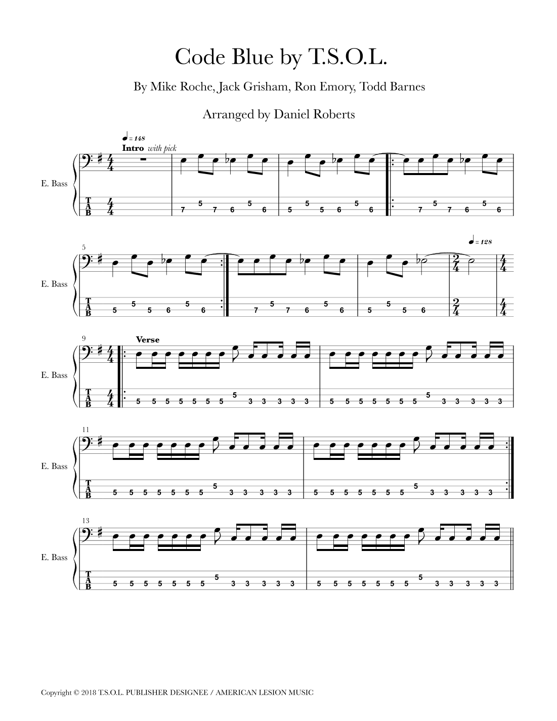 Code Blue (arr. Daniel Roberts)