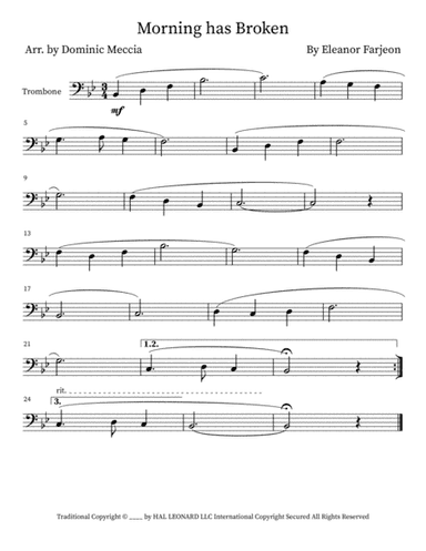 Morning Has Broken (arr. Dominic Meccia)