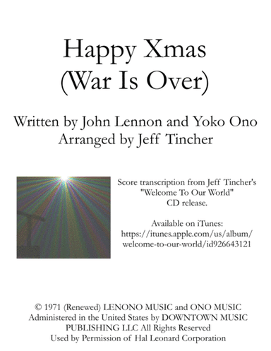Happy Xmas (War Is Over) (arr. Jeff Tincher)