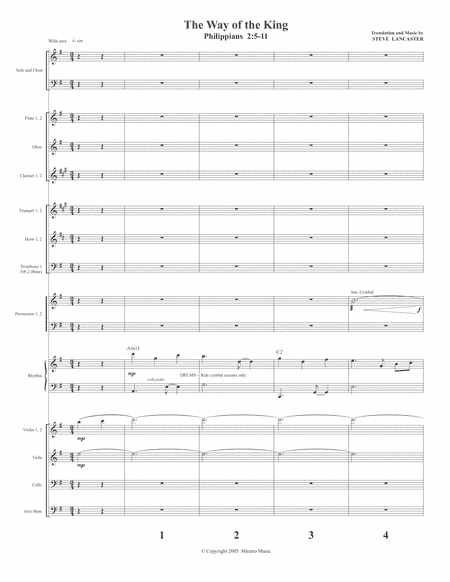 PHILIPPIANS 2:5-11  - The Way of the King - for Choir and Orchestra