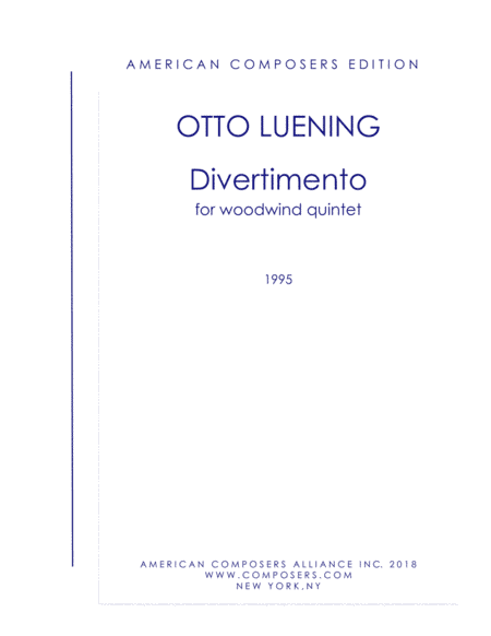 [Luening] Divertimento
