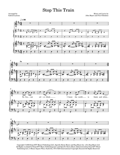 Stop This Train (arr. Gabriel Lawson)