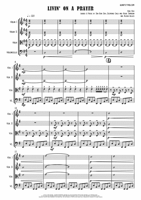 Livin' On A Prayer (arr. Alison Gillies)