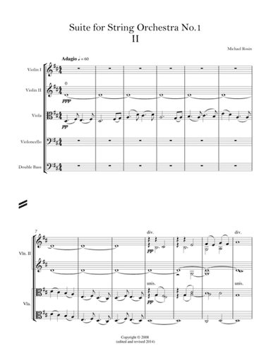 Suite for Strings No.1 - Mvt. II