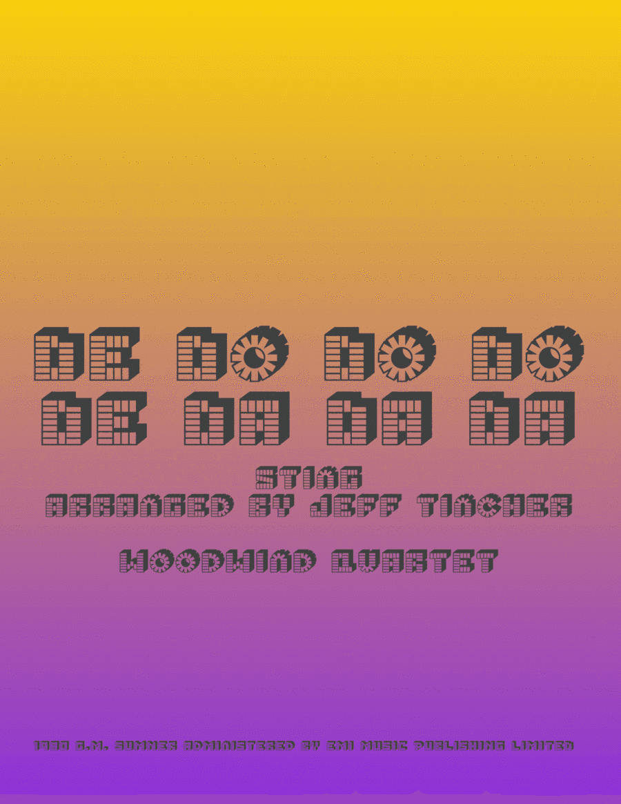 De Do Do Do, De Da Da Da (arr. Jeff Tincher)