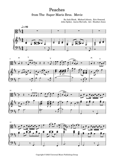 Peaches (arr. Heather B Jones)